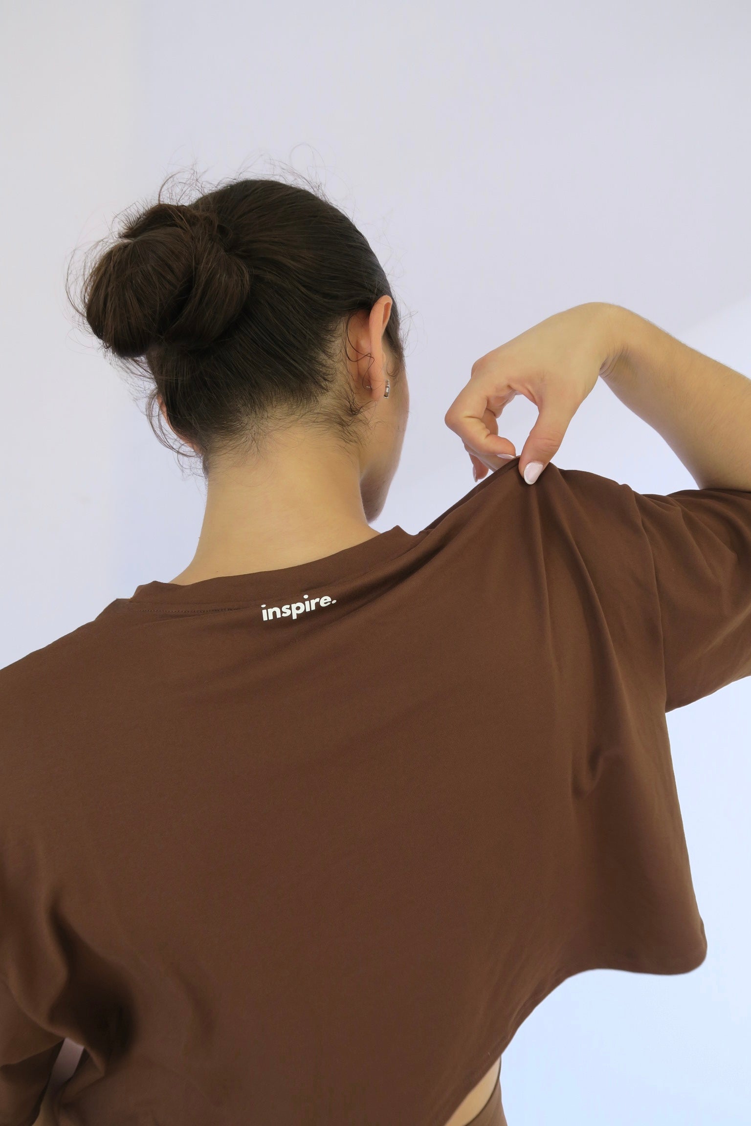 Over-sized cropped tee