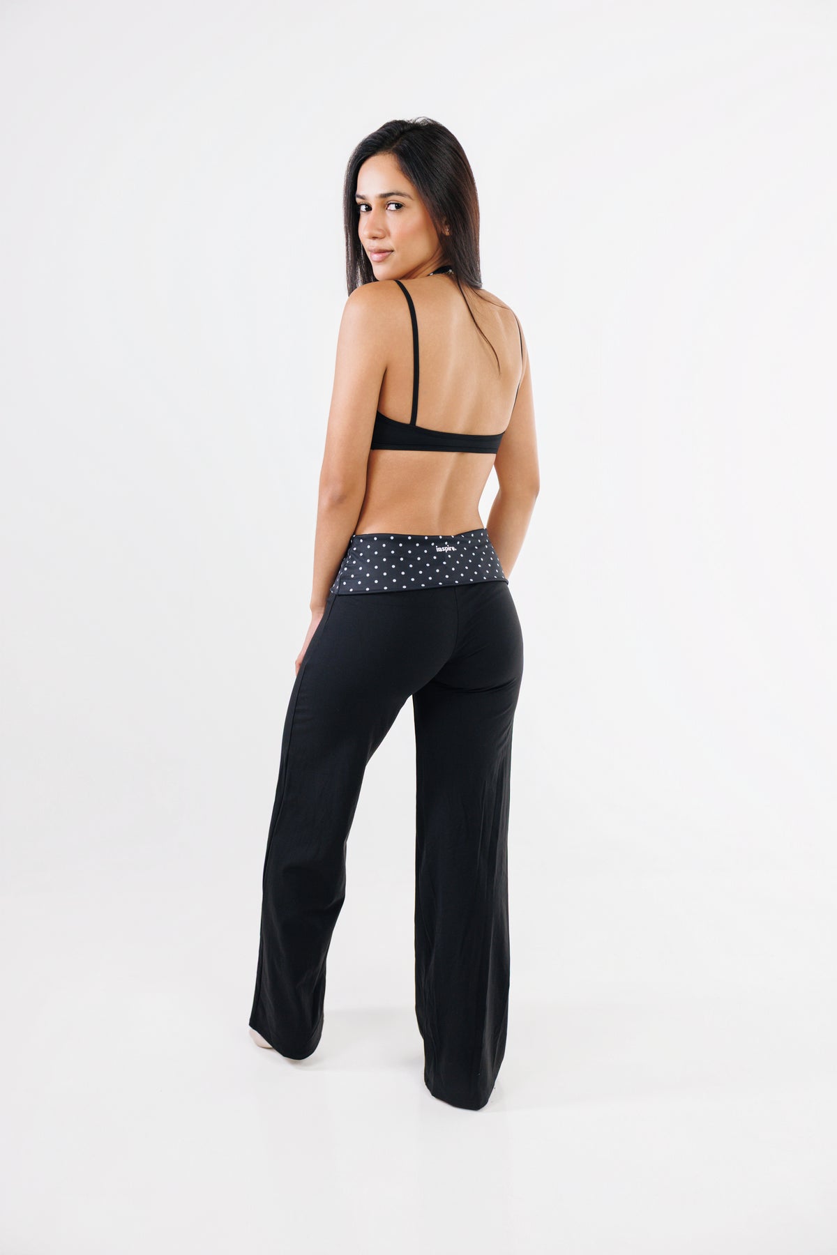Polka Wide Leg Pants