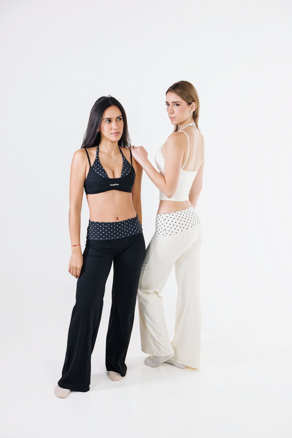 Polka Wide Leg Pants