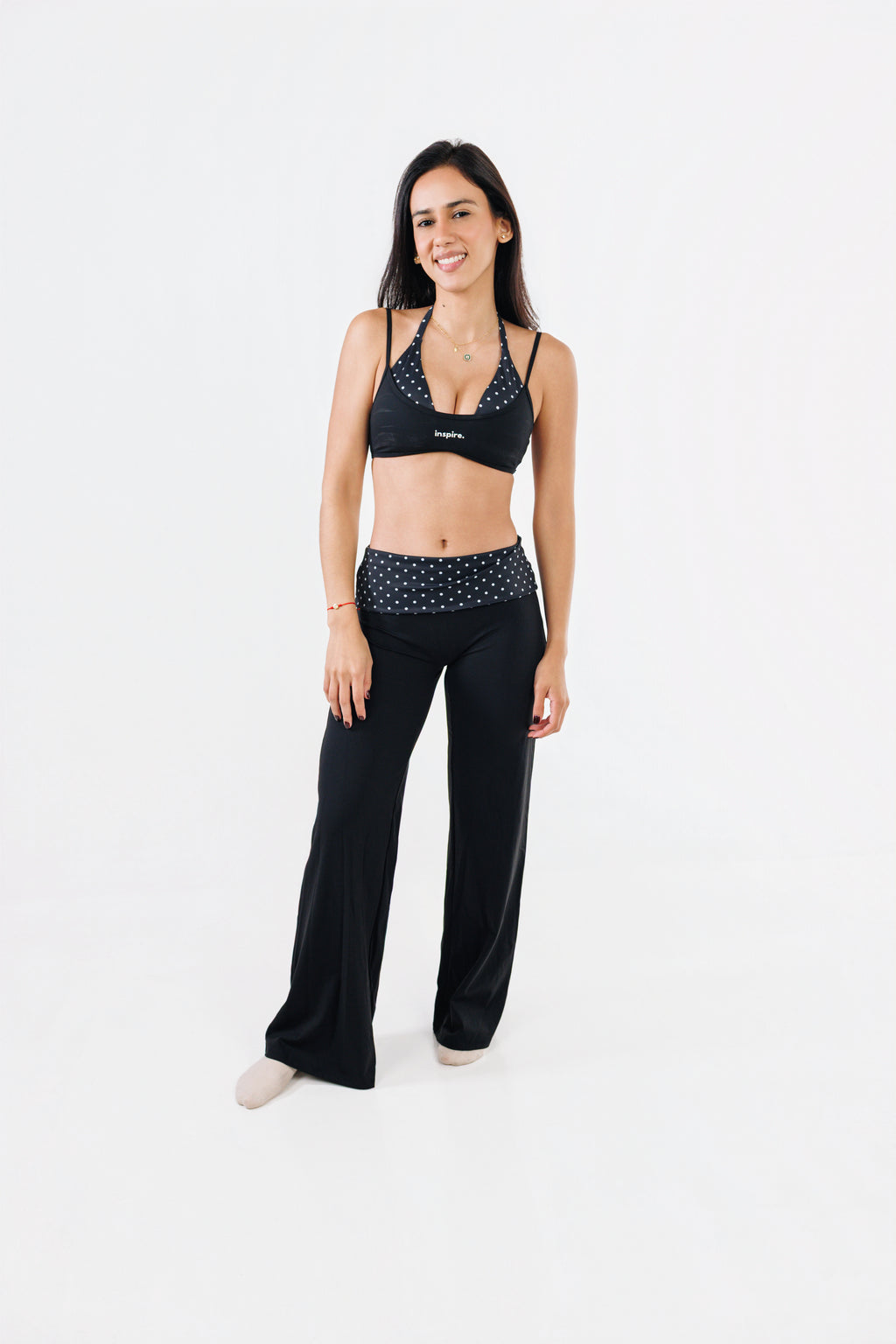 Polka Wide Leg Pants
