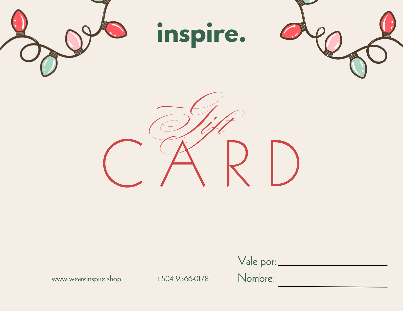 Holiday Gift Card