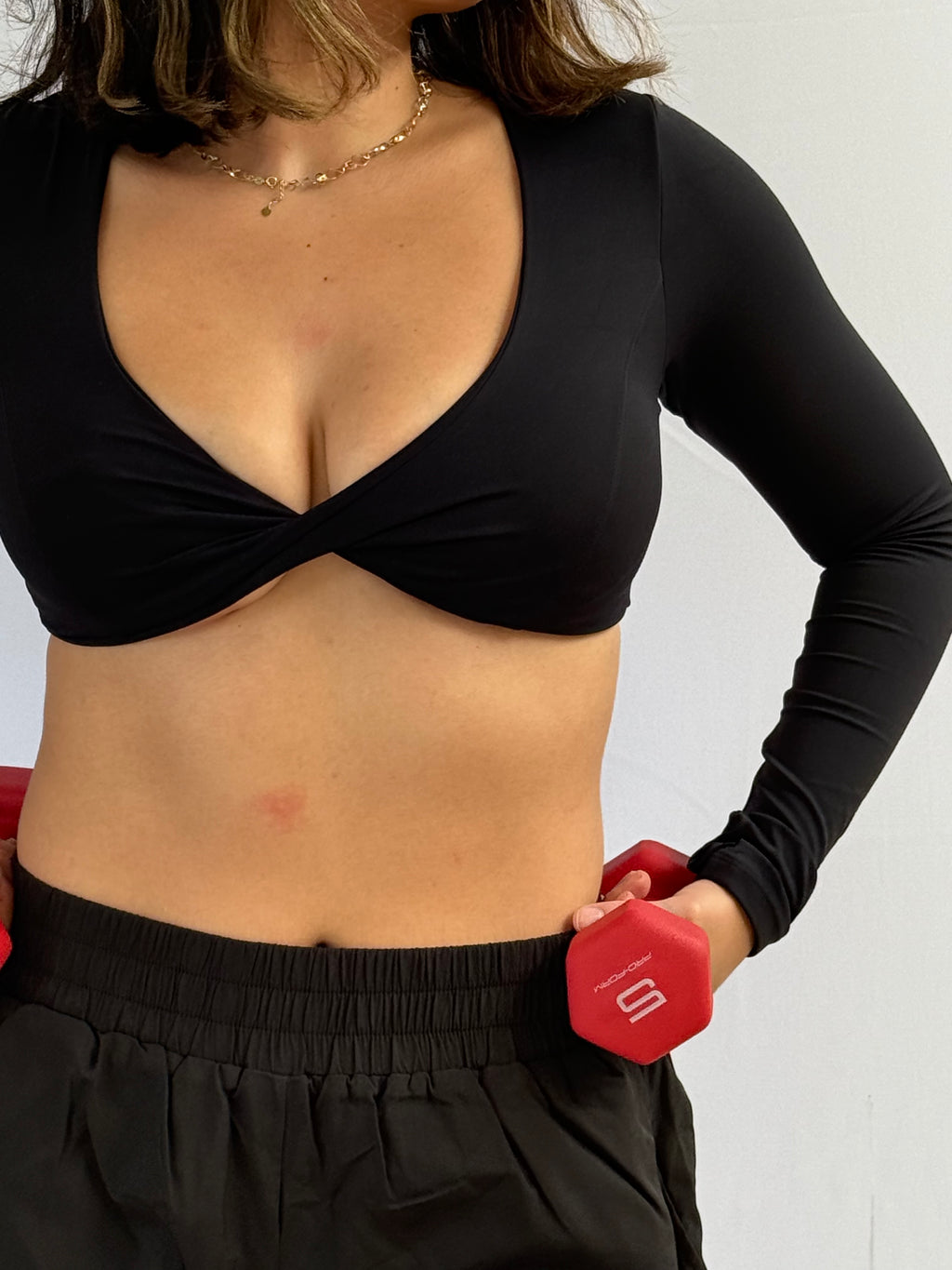 Long Sleeve Crossed Bra