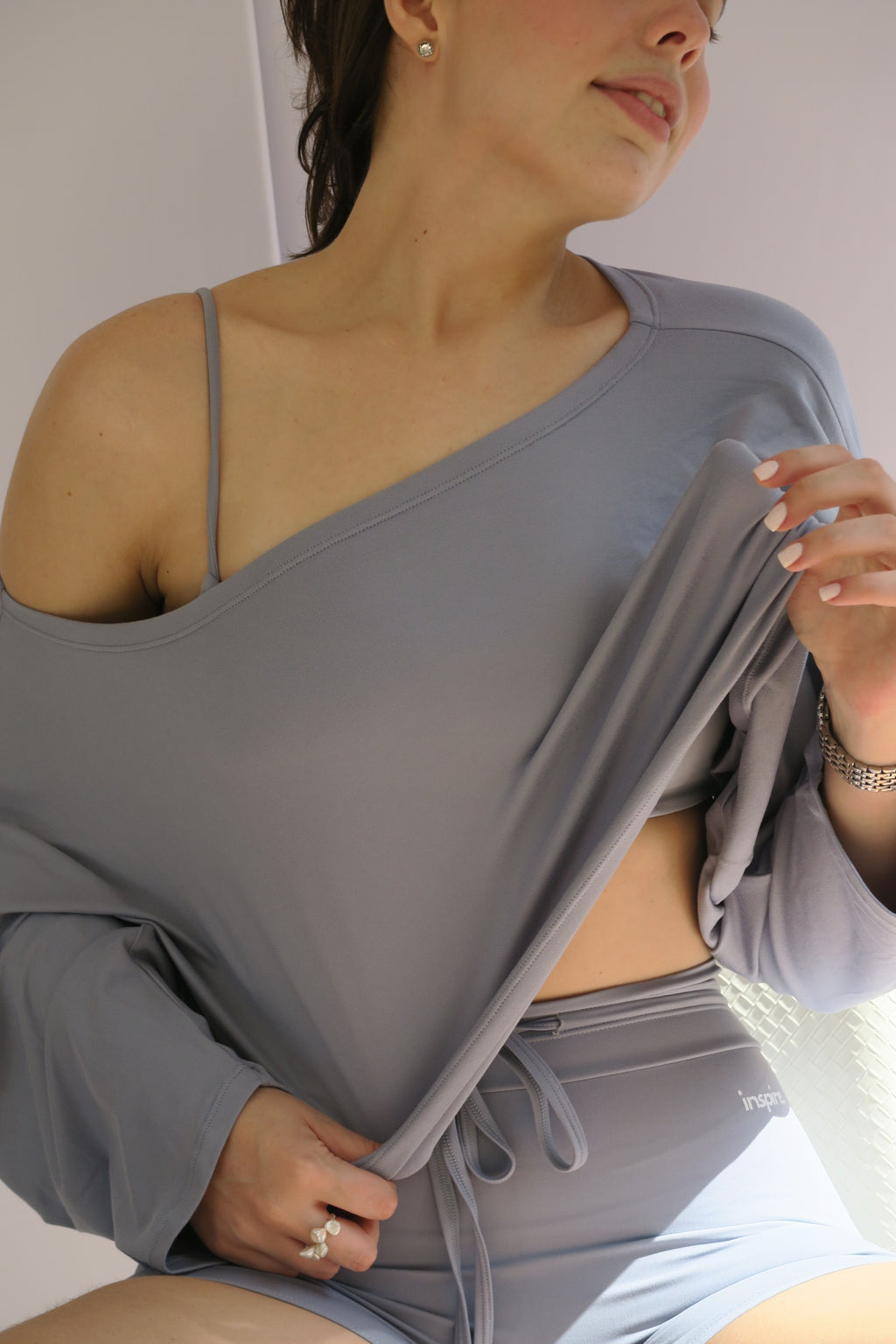 String Waist Biker Short