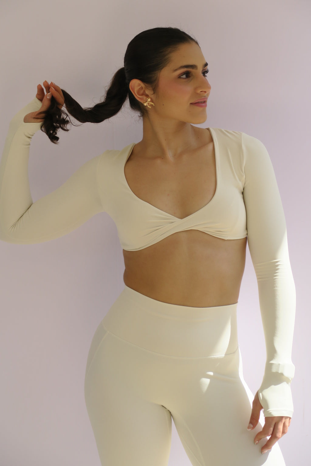 Long Sleeve Crossed Bra