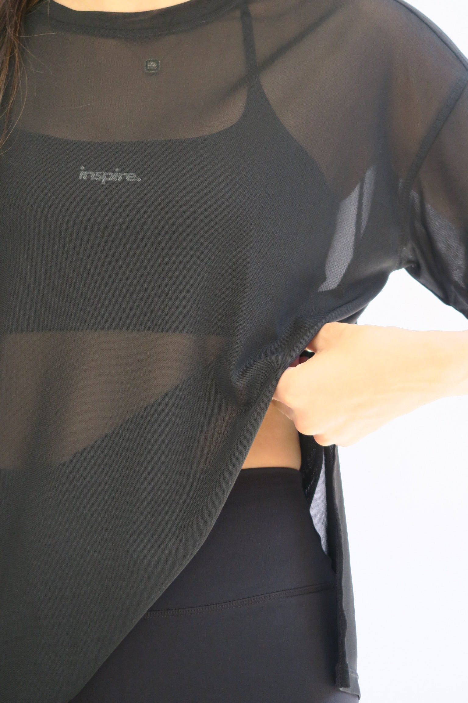 Mesh Oversized Basic Top