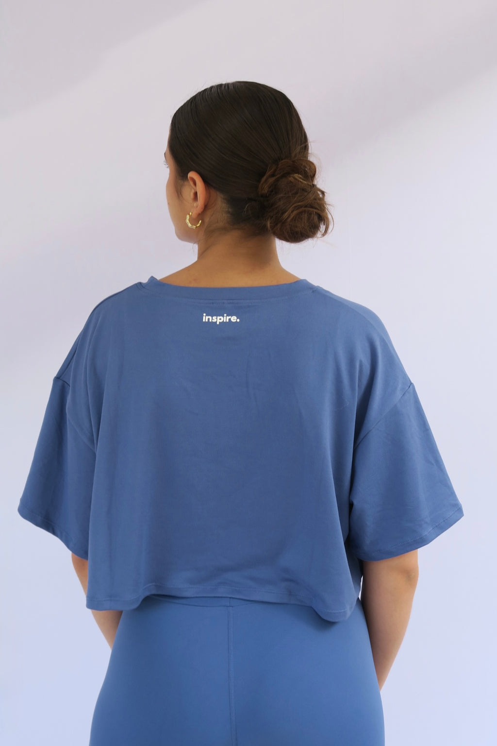 Over-sized cropped tee