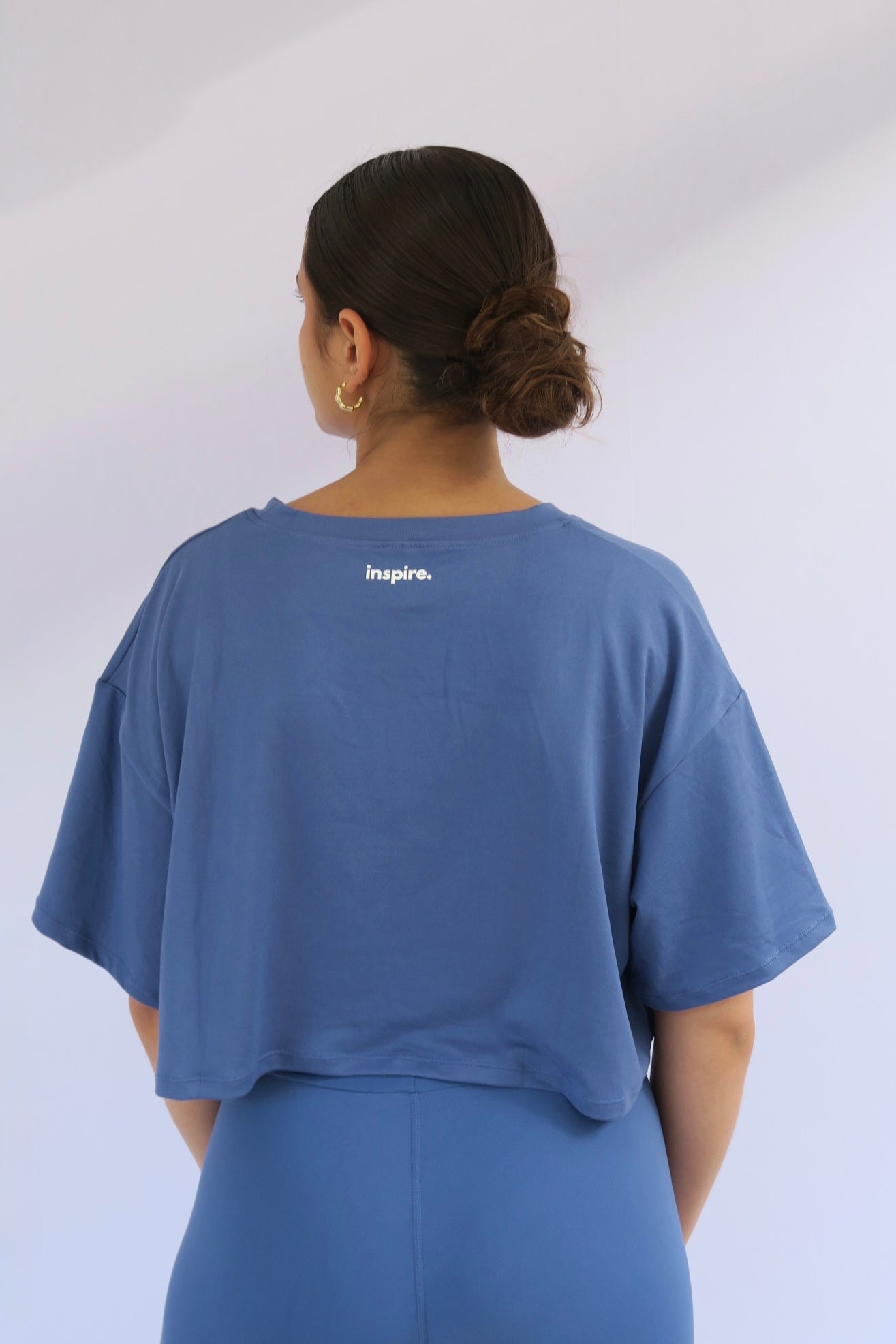 Over-sized cropped tee