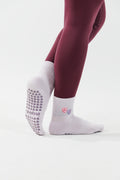 Purple Valentines Grip Sock