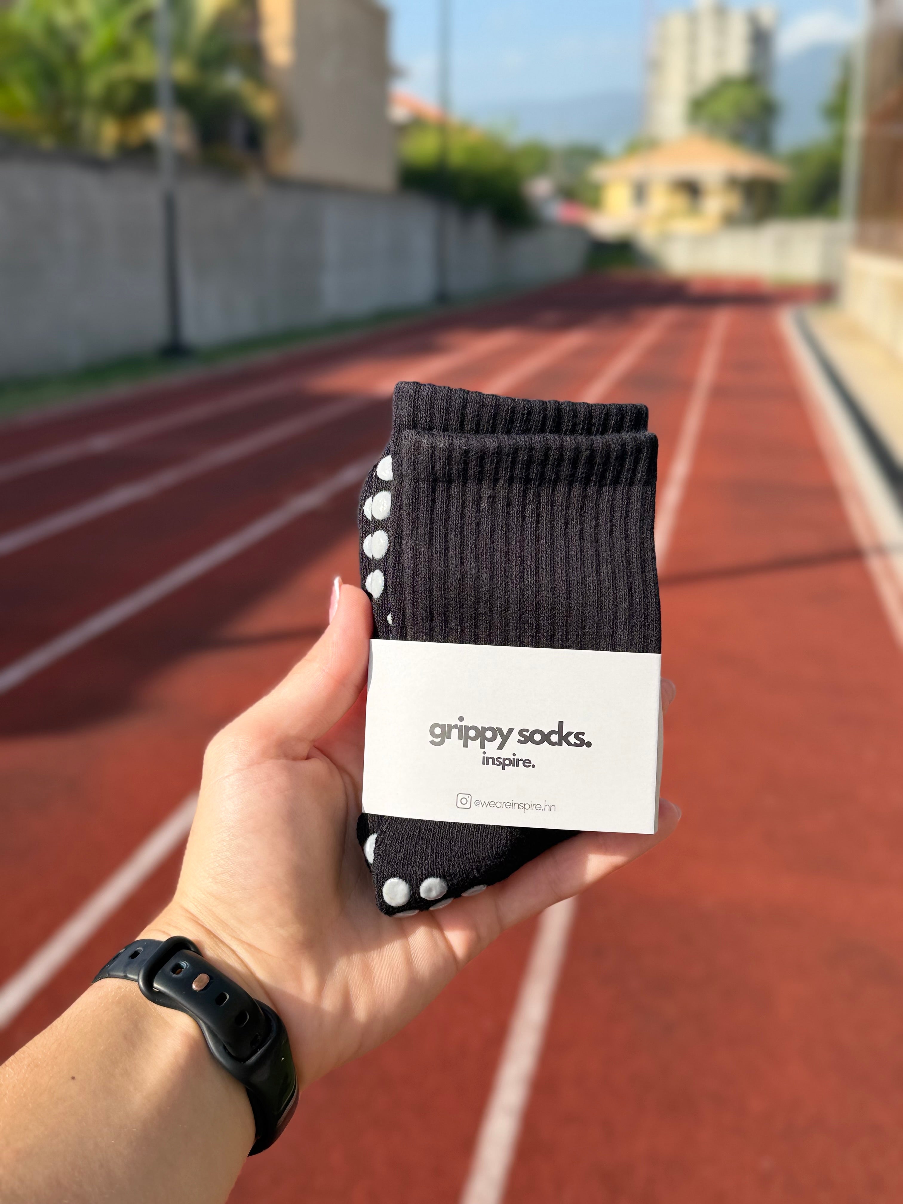 Basic Black Grippy Socks