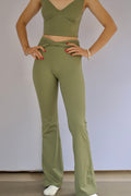 Wrap Waist Flared Legging