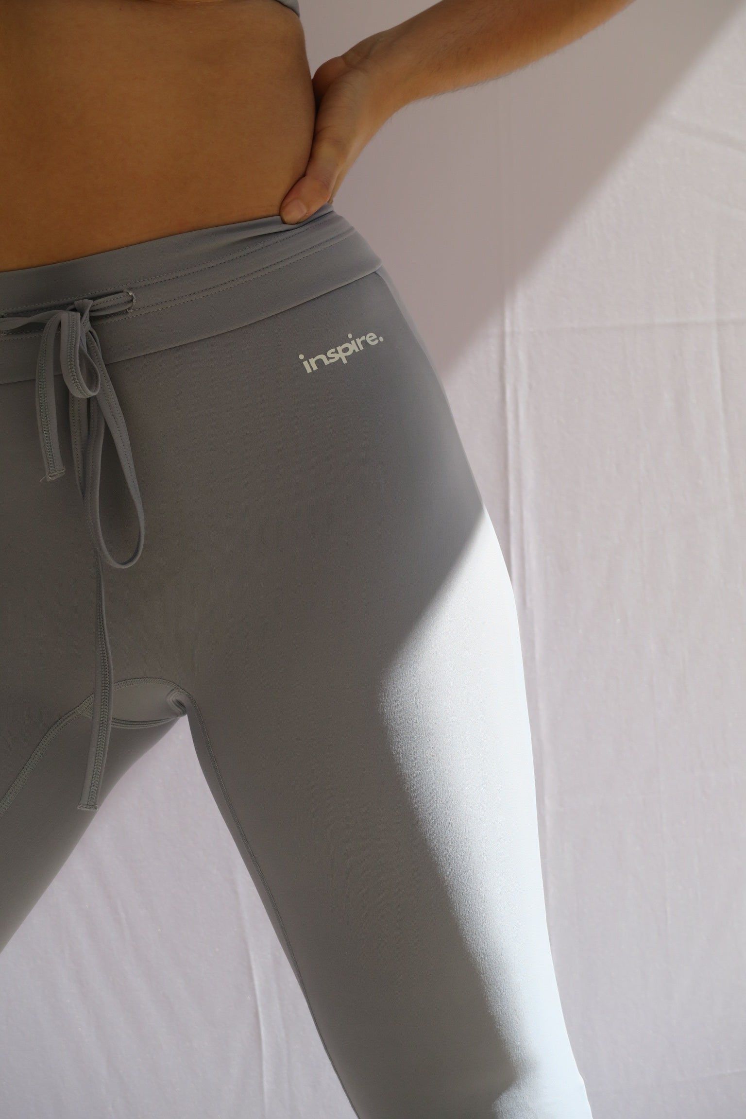 String Waist Flared Legging