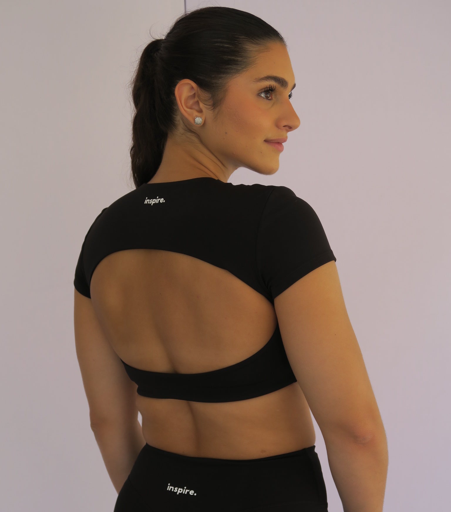 Open Back Crew Top
