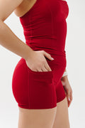 Crossed Waist Biker Short