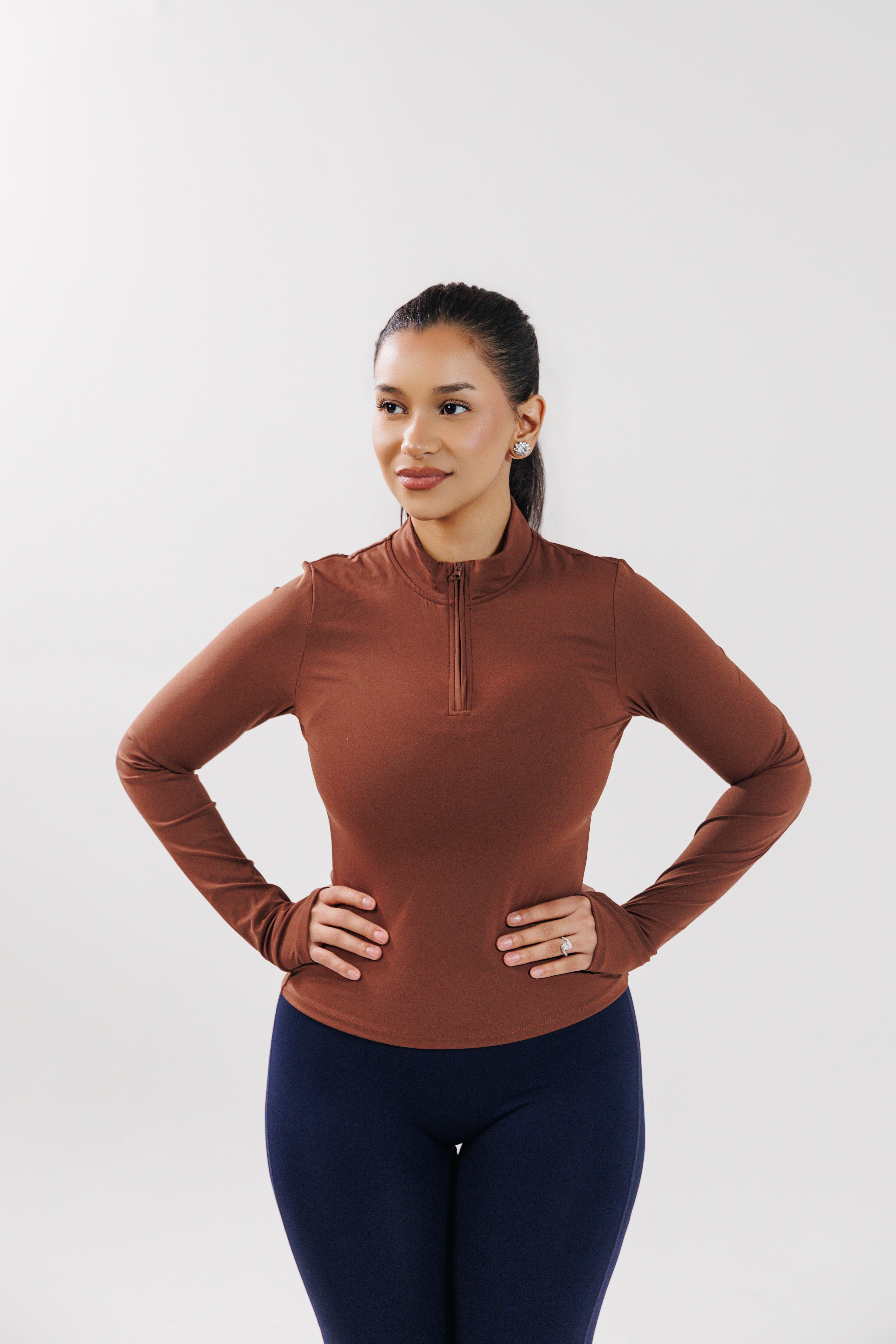 Align Crew Half Zip UP Long Sleeve