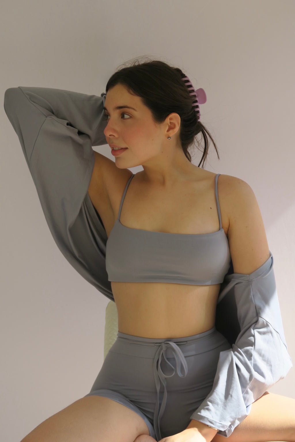 String Waist Biker Short