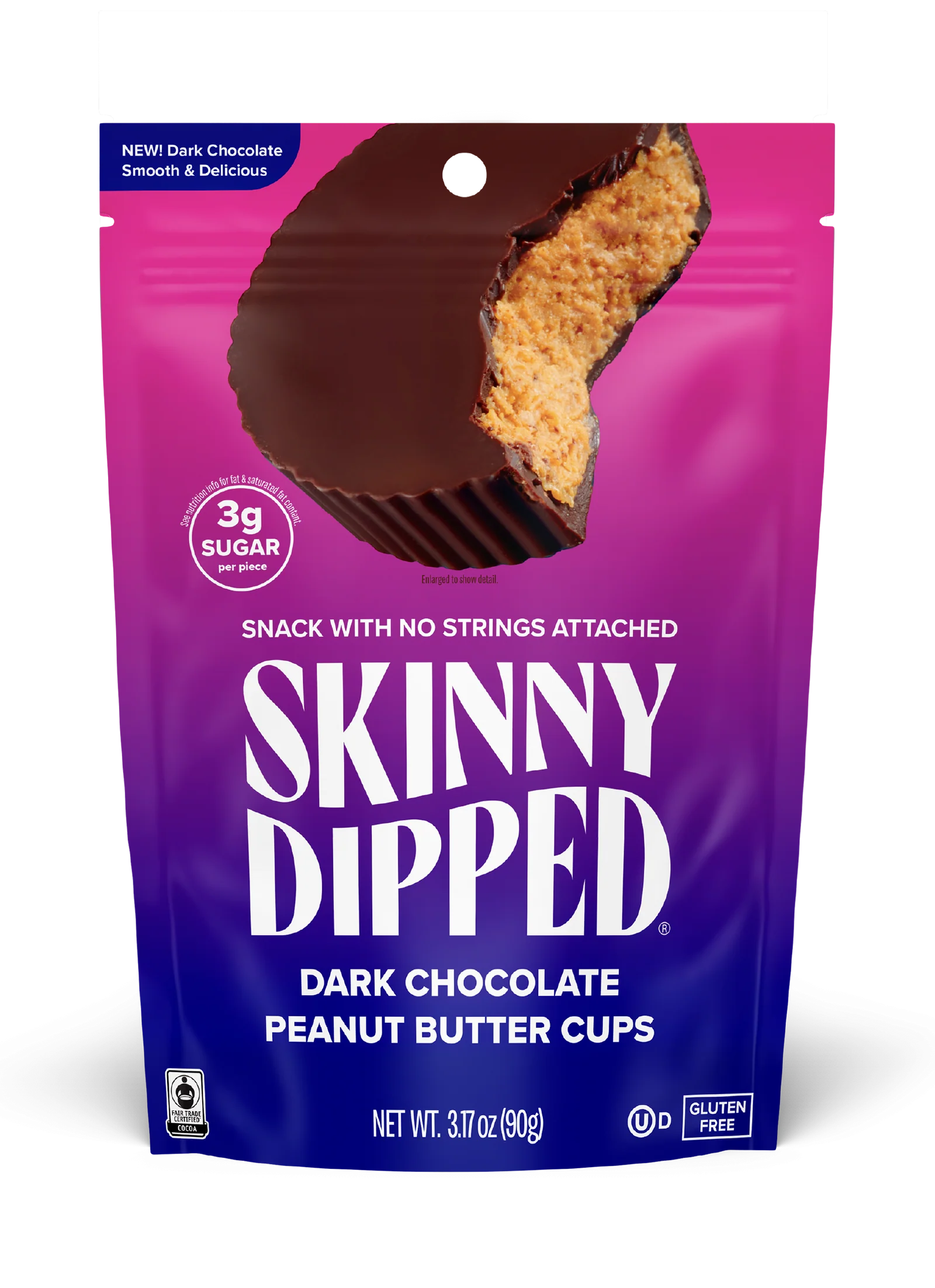 SKINNY DIPPED Dark Chocolate Peanut Butter Cups